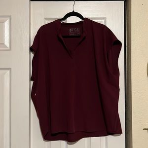 Figs - Rafaela in Maroon XXL